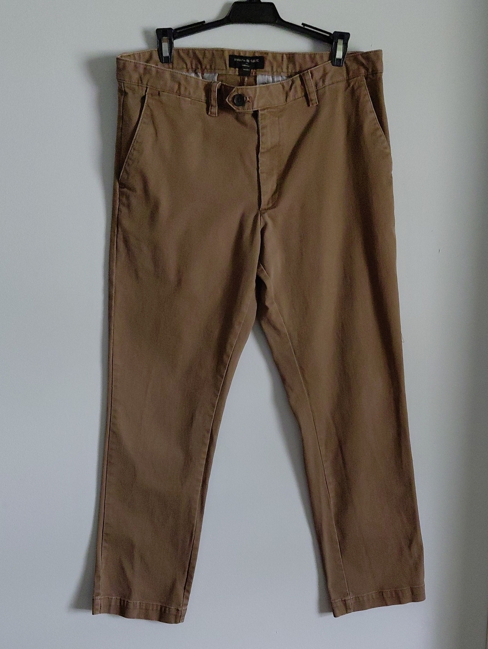 ​Banana Republic Aiden Chino Pants Brown Classic Straight Fit 33 X 30